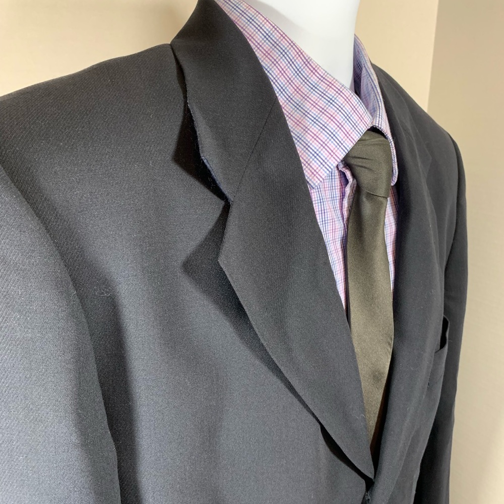 Emmanuel Ungaro Covarra Black Sport Coat Sz 40L